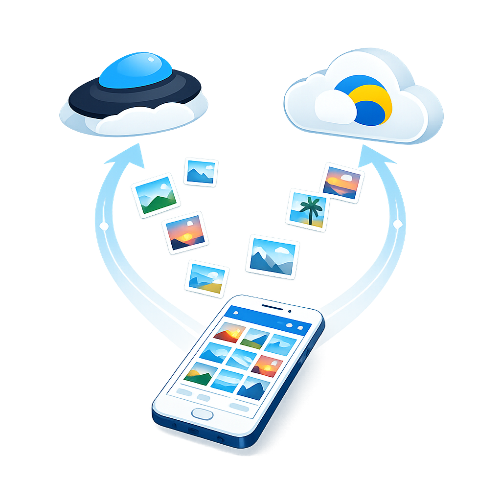 Облачко — освободить память iPhone через облако, перенести фото в облако